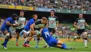 10 August 2019; Garry Ringrose of Ireland is tackled by Angelo Esposito of Italy during the Guinness Summer Series 2019 match between Ireland and Italy at the Aviva Stadium in Dublin. Photo by Brendan Moran/Sportsfile