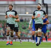 10 August 2019; Iain Henderson, left with Jean Kleyn of Ireland during the Guinness Summer Series 2019 match between Ireland and Italy at the Aviva Stadium in Dublin. Photo by Brendan Moran/Sportsfile