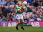 10 August 2019; Shelly Ryan, Ballyporeen NS, Cahir, Tipperary, representing Mayo, during the INTO Cumann na mBunscol GAA Respect Exhibition Go Games during the GAA Football All-Ireland Senior Championship Semi-Final match between Dublin and Mayo at Croke Park in Dublin. Photo by Stephen McCarthy/Sportsfile