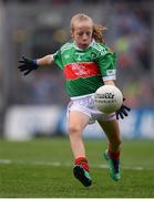 10 August 2019; Caoimhe Gollogly, Our Lady’s & St. Mochua’s PS, Derrynoose, Armagh, representing Mayo, during the INTO Cumann na mBunscol GAA Respect Exhibition Go Games during the GAA Football All-Ireland Senior Championship Semi-Final match between Dublin and Mayo at Croke Park in Dublin. Photo by Stephen McCarthy/Sportsfile