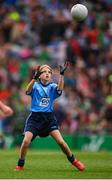 10 August 2019; Ellie McCarthy, St John’s PS, Maghera, Derry, representing Dublin, during the INTO Cumann na mBunscol GAA Respect Exhibition Go Games during the GAA Football All-Ireland Senior Championship Semi-Final match between Dublin and Mayo at Croke Park in Dublin. Photo by Stephen McCarthy/Sportsfile
