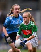 10 August 2019; Caoimhe Gollogly, Our Lady’s & St. Mochua’s PS, Derrynoose, Armagh, representing Mayo, during the INTO Cumann na mBunscol GAA Respect Exhibition Go Games during the GAA Football All-Ireland Senior Championship Semi-Final match between Dublin and Mayo at Croke Park in Dublin. Photo by Stephen McCarthy/Sportsfile