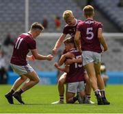11 August 2019; Galway players celebrate after the Electric Ireland GAA Football All-Ireland Minor Championship Semi-Final match between Kerry and Galway at Croke Park in Dublin. Photo by Ray McManus/Sportsfile