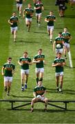 11 August 2019; Kerry captain Paul Murphy leads his side out prior to the GAA Football All-Ireland Senior Championship Semi-Final match between Kerry and Tyrone at Croke Park in Dublin. Photo by Stephen McCarthy/Sportsfile