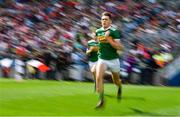 11 August 2019; David Clifford of Kerry runs onto the pitch prior to the GAA Football All-Ireland Senior Championship Semi-Final match between Kerry and Tyrone at Croke Park in Dublin. Photo by Brendan Moran/Sportsfile