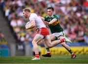 11 August 2019; Frank Burns of Tyrone in action against Paul Murphy of Kerry during the GAA Football All-Ireland Senior Championship Semi-Final match between Kerry and Tyrone at Croke Park in Dublin. Photo by Stephen McCarthy/Sportsfile