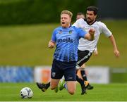 11 August 2019; Sam Byrne of UCD is fouled by Emmet Friars of Letterkenny Rovers during the Extra.ie FAI Cup First Round match between UCD and Letterkenny Rovers at UCD Bowl in Belfield, Dublin. Photo by Seb Daly/Sportsfile