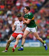 11 August 2019; Mattie Donnelly of Tyrone during a coming together with Tadhg Morley of Kerry during the GAA Football All-Ireland Senior Championship Semi-Final match between Kerry and Tyrone at Croke Park in Dublin. Photo by Eóin Noonan/Sportsfile