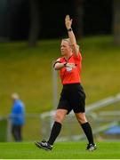 11 August 2019; Referee Paula Brady during the Extra.ie FAI Cup First Round match between UCD and Letterkenny Rovers at UCD Bowl in Belfield, Dublin. Photo by Seb Daly/Sportsfile