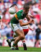 11 August 2019; Adrian Spillane of Kerry is dispossessed by Richie Donnelly of Tyrone during the GAA Football All-Ireland Senior Championship Semi-Final match between Kerry and Tyrone at Croke Park in Dublin. Photo by Brendan Moran/Sportsfile
