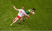 11 August 2019; Shane Enright of Kerry in action against Frank Burns of Tyrone during the GAA Football All-Ireland Senior Championship Semi-Final match between Kerry and Tyrone at Croke Park in Dublin. Photo by Daire Brennan/Sportsfile