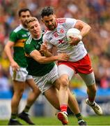 11 August 2019; Mattie Donnelly of Tyrone in action against Gavin Crowley of Kerry during the GAA Football All-Ireland Senior Championship Semi-Final match between Kerry and Tyrone at Croke Park in Dublin. Photo by Ramsey Cardy/Sportsfile