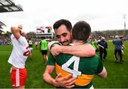 11 August 2019; Jack Sherwood of Kerry celebrates with Tom O'Sullivan of Kerry following the GAA Football All-Ireland Senior Championship Semi-Final match between Kerry and Tyrone at Croke Park in Dublin. Photo by Eóin Noonan/Sportsfile