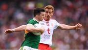 11 August 2019; Paul Murphy of Kerry in action against Peter Harte of Tyrone during the GAA Football All-Ireland Senior Championship Semi-Final match between Kerry and Tyrone at Croke Park in Dublin. Photo by Stephen McCarthy/Sportsfile