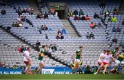 11 August 2019; Supporters watch on during the GAA Football All-Ireland Senior Championship Semi-Final match between Kerry and Tyrone at Croke Park in Dublin. Photo by Stephen McCarthy/Sportsfile