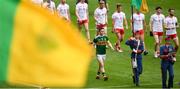 11 August 2019; Paul Murphy, the Kerry captain, leads his team-mates in the pre match parade before the GAA Football All-Ireland Senior Championship Semi-Final match between Kerry and Tyrone at Croke Park in Dublin. Photo by Ray McManus/Sportsfile