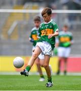 11 August 2019; James O'Malley, Lisnagry NS, Lisnagry, Limerick, representing Kerry, during the INTO Cumann na mBunscol GAA Respect Exhibition Go Games during the GAA Football All-Ireland Senior Championship Semi-Final match between Kerry and Tyrone at Croke Park in Dublin. Photo by Piaras Ó Mídheach/Sportsfile