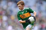 11 August 2019; Kyle O'Reilly, Newtown NS. Crettyard, Laois, representing Kerry, during the INTO Cumann na mBunscol GAA Respect Exhibition Go Games during the GAA Football All-Ireland Senior Championship Semi-Final match between Kerry and Tyrone at Croke Park in Dublin. Photo by Piaras Ó Mídheach/Sportsfile