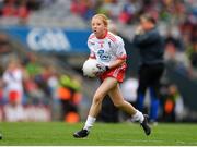 11 August 2019; Ella Maguire, St. Anne’s NS, Shankill, Dublin, representing Tyrone, during the INTO Cumann na mBunscol GAA Respect Exhibition Go Games during the GAA Football All-Ireland Senior Championship Semi-Final match between Kerry and Tyrone at Croke Park in Dublin. Photo by Eóin Noonan/Sportsfile