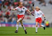 11 August 2019; Rachael Brennan, Holy Family NS, Tubbercurry, Sligo, representing Tyrone, during the INTO Cumann na mBunscol GAA Respect Exhibition Go Games during the GAA Football All-Ireland Senior Championship Semi-Final match between Kerry and Tyrone at Croke Park in Dublin. Photo by Eóin Noonan/Sportsfile