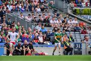 11 August 2019; Tyrone substitutes and members of the backroom staff in the Hogan Stand during the GAA Football All-Ireland Senior Championship Semi-Final match between Kerry and Tyrone at Croke Park in Dublin. Photo by Piaras Ó Mídheach/Sportsfile