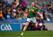 11 August 2019; Emma Lynch, Gilson NS, Oldcastle, Meath, representing Kerry, during the INTO Cumann na mBunscol GAA Respect Exhibition Go Games during the GAA Football All-Ireland Senior Championship Semi-Final match between Kerry and Tyrone at Croke Park in Dublin. Photo by Ramsey Cardy/Sportsfile
