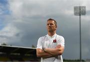 12 August 2019; Dundalk head coach Vinny Perth ahead of a Dundalk press conference at Tallaght Stadium in Tallaght, Dublin. Photo by Eóin Noonan/Sportsfile