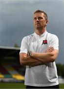 12 August 2019; Dundalk head coach Vinny Perth ahead of a Dundalk press conference at Tallaght Stadium in Tallaght, Dublin. Photo by Eóin Noonan/Sportsfile