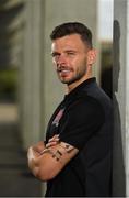 12 August 2019; Andy Boyle ahead of a Dundalk press conference at Tallaght Stadium in Tallaght, Dublin. Photo by Eóin Noonan/Sportsfile