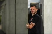 12 August 2019; Andy Boyle ahead of a Dundalk press conference at Tallaght Stadium in Tallaght, Dublin. Photo by Eóin Noonan/Sportsfile