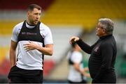 12 August 2019; Brian Gartland, left, speaking with Dundalk first team coach John Gill during a Dundalk training session at Tallaght Stadium in Tallaght, Dublin. Photo by Eóin Noonan/Sportsfile