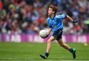 10 August 2019; Cormac Flynn, Scoil Mhuire, Newtownforbes, Longford, representing Dublin,  during the INTO Cumann na mBunscol GAA Respect Exhibition Go Games during the GAA Football All-Ireland Senior Championship Semi-Final match between Dublin and Mayo at Croke Park in Dublin. Photo by Sam Barnes/Sportsfile
