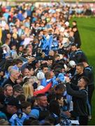 12 August 2019; Dublin players sign autographs during a meet and greet at Parnell Park in Dublin. Photo by David Fitzgerald/Sportsfile