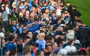 12 August 2019; Dublin players sign autographs during a meet and greet at Parnell Park in Dublin. Photo by David Fitzgerald/Sportsfile