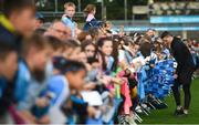 12 August 2019; Brian Fenton of Dublin signs autographs during a meet and greet at Parnell Park in Dublin. Photo by David Fitzgerald/Sportsfile