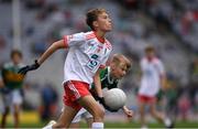 11 August 2019; Jamie Dorr, Scoil Mhuire, Newtownforbes, Longford, representing Tyrone, during the INTO Cumann na mBunscol GAA Respect Exhibition Go Games during the GAA Football All-Ireland Senior Championship Semi-Final match between Kerry and Tyrone at Croke Park in Dublin. Photo by Ray McManus/Sportsfile