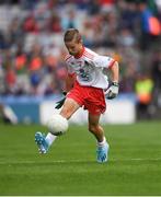 11 August 2019; Aaron Waterhouse, Drimnagh Castle PS, Walkinstown, Dublin, representing Tyrone, during the INTO Cumann na mBunscol GAA Respect Exhibition Go Games during the GAA Football All-Ireland Senior Championship Semi-Final match between Kerry and Tyrone at Croke Park in Dublin. Photo by Ray McManus/Sportsfile