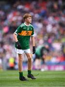 11 August 2019; Kyle O'Reilly, Newtown NS. Crettyard, Laois, representing Kerry, during the INTO Cumann na mBunscol GAA Respect Exhibition Go Games at half-time of the GAA Football All-Ireland Senior Championship Semi-Final match between Kerry and Tyrone at Croke Park in Dublin. Photo by Stephen McCarthy/Sportsfile