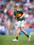 11 August 2019; Ronan Keavey, St. Joseph’s NS, Miltown Malbay, Clare, representing Kerry, during the INTO Cumann na mBunscol GAA Respect Exhibition Go Games at half-time of the GAA Football All-Ireland Senior Championship Semi-Final match between Kerry and Tyrone at Croke Park in Dublin. Photo by Stephen McCarthy/Sportsfile