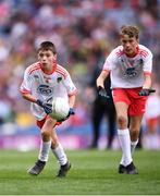 11 August 2019; Turlough Carr, St Francis, Barnesmore, Donegal Town, Donegal, representing Tyrone, during the INTO Cumann na mBunscol GAA Respect Exhibition Go Games at half-time of the GAA Football All-Ireland Senior Championship Semi-Final match between Kerry and Tyrone at Croke Park in Dublin. Photo by Stephen McCarthy/Sportsfile