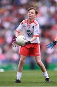 11 August 2019; Conor Bodkin, St. Patricks PS, Tuam, Galway, representing Tyrone, during the INTO Cumann na mBunscol GAA Respect Exhibition Go Games at half-time of the GAA Football All-Ireland Senior Championship Semi-Final match between Kerry and Tyrone at Croke Park in Dublin. Photo by Stephen McCarthy/Sportsfile