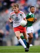 11 August 2019; Jamie Dorr, Scoil Mhuire, Newtownforbes, Longford, representing Tyrone, during the INTO Cumann na mBunscol GAA Respect Exhibition Go Games at half-time of the GAA Football All-Ireland Senior Championship Semi-Final match between Kerry and Tyrone at Croke Park in Dublin. Photo by Stephen McCarthy/Sportsfile