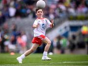 11 August 2019; Colm McGuckian, Sacred Heart NS, Aughrim, Wicklow, representing Tyrone, during the INTO Cumann na mBunscol GAA Respect Exhibition Go Games at half-time of the GAA Football All-Ireland Senior Championship Semi-Final match between Kerry and Tyrone at Croke Park in Dublin. Photo by Stephen McCarthy/Sportsfile