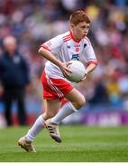 11 August 2019; Peter Horan, Kilmovee NS, Ballaghaderreen, Mayo, representing Tyrone, during the INTO Cumann na mBunscol GAA Respect Exhibition Go Games at half-time of the GAA Football All-Ireland Senior Championship Semi-Final match between Kerry and Tyrone at Croke Park in Dublin. Photo by Stephen McCarthy/Sportsfile