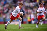 11 August 2019; Peter Horan, Kilmovee NS, Ballaghaderreen, Mayo, representing Tyrone, during the INTO Cumann na mBunscol GAA Respect Exhibition Go Games at half-time of the GAA Football All-Ireland Senior Championship Semi-Final match between Kerry and Tyrone at Croke Park in Dublin. Photo by Stephen McCarthy/Sportsfile