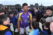 13 August 2019; Former Republic of Ireland international Niall Quinn of team Jim Bolger with supporters after the eighth annual Hurling for Cancer Research, a celebrity hurling match in aid of the Irish Cancer Society in St Conleth’s Park, Newbridge. The event, organised by legendary racehorse trainer Jim Bolger and National Hunt jockey Davy Russell, has raised €830,000 to date to fund the Irish Cancer Society’s innovative cancer research projects. The final score was: Jim Bolger’s Best: 15, Davy Russell’s Stars 15. St Conleth’s Park, Newbridge, Co Kildare. Photo by Matt Browne/Sportsfile