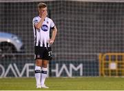 13 August 2019; Daniel Cleary of Dundalk reacts after his side concede their second goal during the UEFA Europa League 3rd Qualifying Round 2nd Leg match between Dundalk and SK Slovan Bratislava at Tallaght Stadium in Tallaght, Dublin. Photo by Stephen McCarthy/Sportsfile