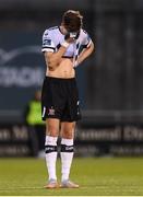 13 August 2019; Seán Gannon of Dundalk reacts during the UEFA Europa League 3rd Qualifying Round 2nd Leg match between Dundalk and SK Slovan Bratislava at Tallaght Stadium in Tallaght, Dublin. Photo by Stephen McCarthy/Sportsfile