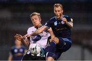 13 August 2019; John Mountney of Dundalk in action against Joeri de Kamps of Slovan Bratislava during the UEFA Europa League 3rd Qualifying Round 2nd Leg match between Dundalk and SK Slovan Bratislava at Tallaght Stadium in Tallaght, Dublin. Photo by Stephen McCarthy/Sportsfile