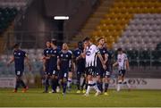 13 August 2019; Patrick McEleney of Dundalk reacts after his side conceded their third goal during the UEFA Europa League 3rd Qualifying Round 2nd Leg match between Dundalk and SK Slovan Bratislava at Tallaght Stadium in Tallaght, Dublin. Photo by Eóin Noonan/Sportsfile